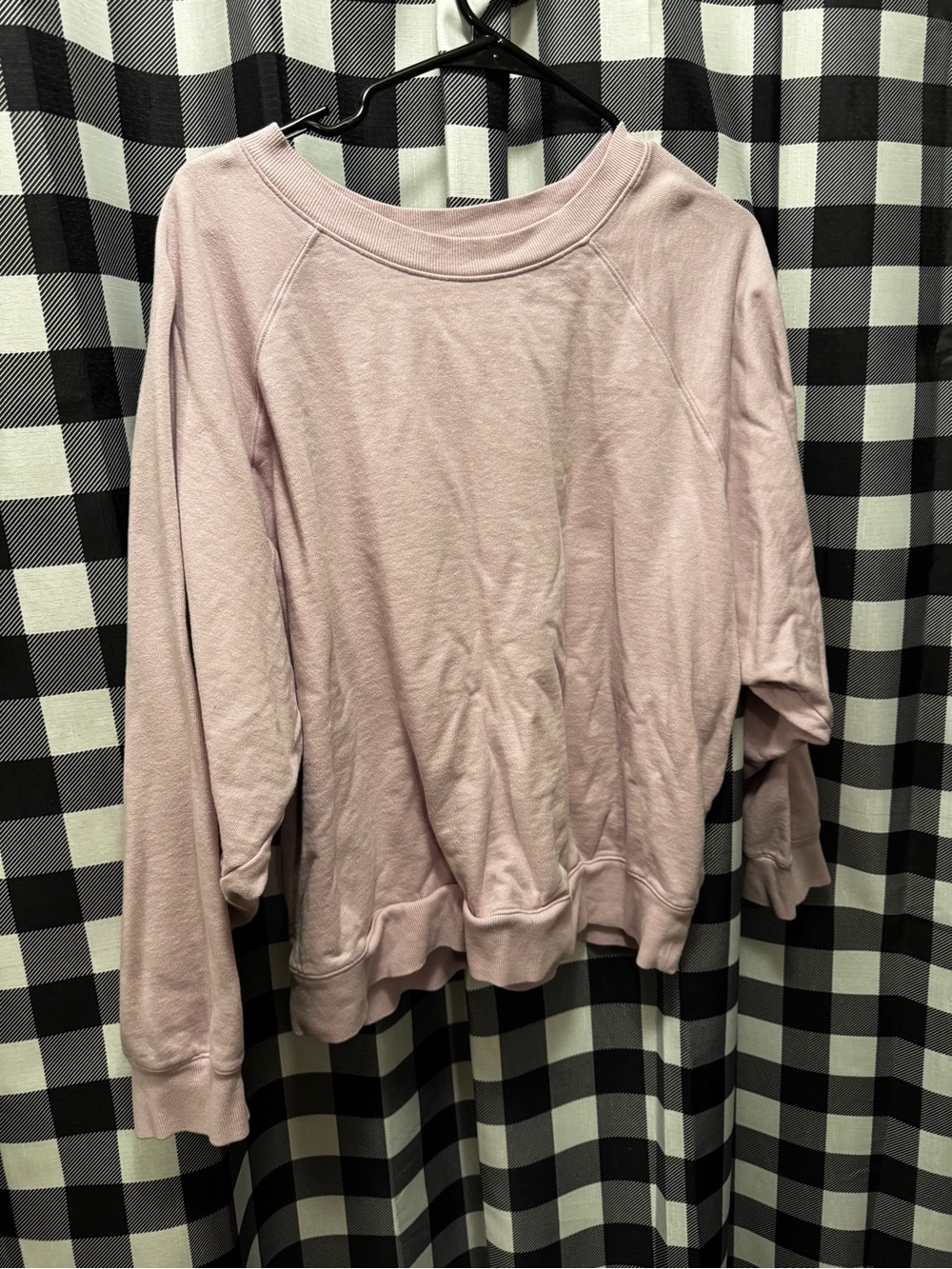 Women’s Lightweight Crewneck Sweatshirt - Light Mauve/baby pink